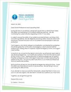 Coronoa Virus update from Dr. Simoncic