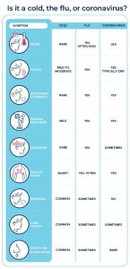 Cold, Flu, or Covid Infographic 